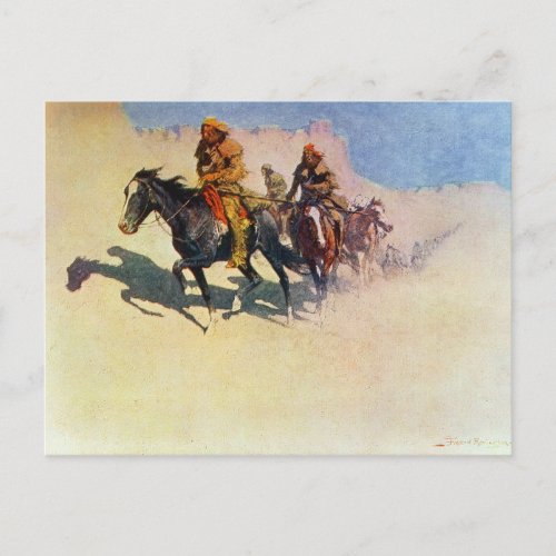 Jedediah Smith making his way across the desert Postcard