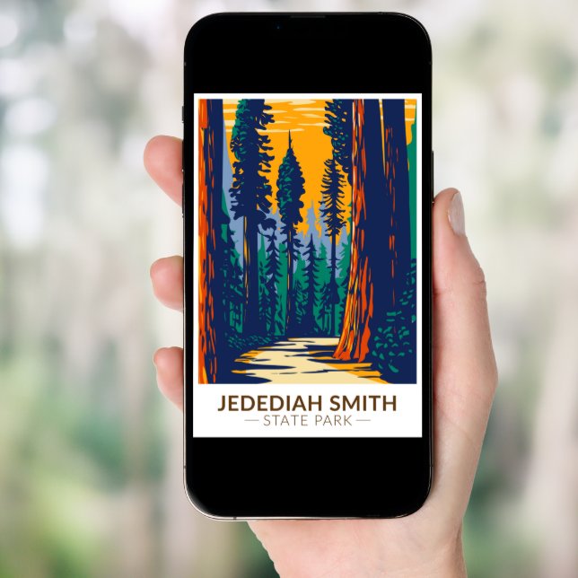 Jedediah Smith Redwoods State Park California Poster (Front Digital)