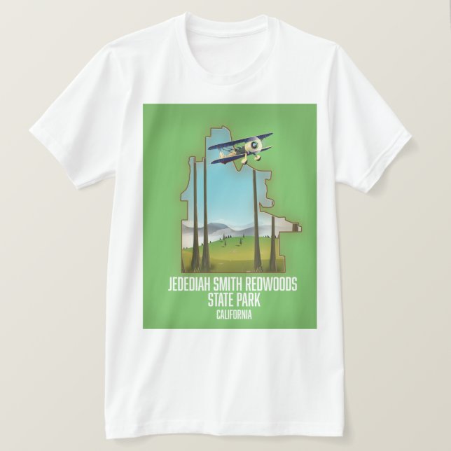 Jedediah Smith Redwoods State Park T-Shirt (Design Front)