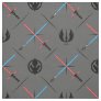 Jedi Vs Sith Lightsaber & Logo Pattern Fabric