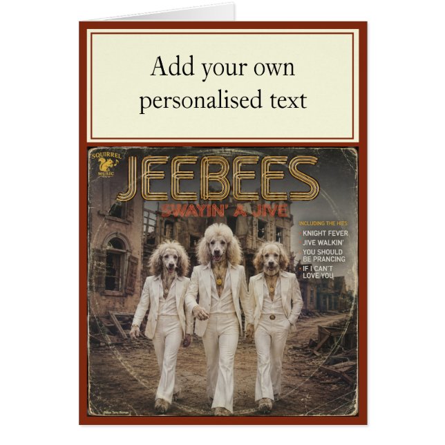 Jeebees Album: a Parody Cards (Front)