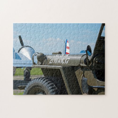 Jeep and aircraft jigsaw puzzle