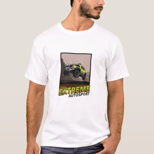 Jeep Car Jump Mud T_Shirt