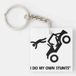 Jeep My Own Stunts Keychain