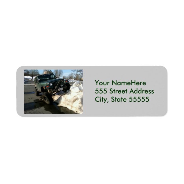 Jeep Return Address2 Label (Front)