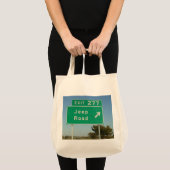 Jeep Road Sign Tote Bag (Front (Product))