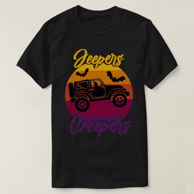 Jeepers Creepers Witch in 4X4 Flying Past Moon Hal (Design Front)