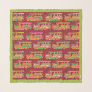 Jeepney 36x36-inch Chiffon Scarf in Avocado