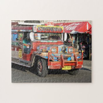 Jeepney Jigsaw Puzzle by henkvk at Zazzle