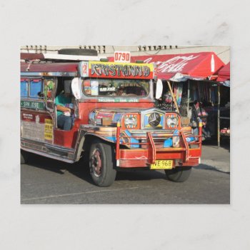 Jeepney Postcard by henkvk at Zazzle