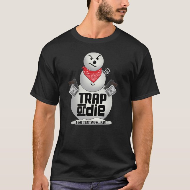 jeezy snowman - angry snowman - fuuny snowman T-Sh T-Shirt (Front)