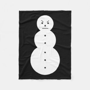 Jeezy Snowman - Hiphop Angry Snowman Jeezy Christm Fleece Blanket