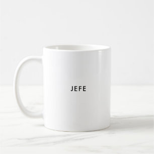 Jefe Boss Custom Spanish Coffee Mug