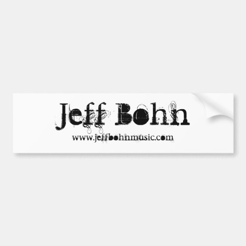 Jeff Bohn_Bumper Sticker 