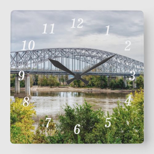 Jeff City Bridge Wall Clock