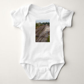 Jeff City Railroad Tracks Baby Bodysuit