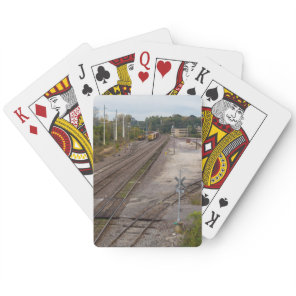 Jeff City Railroad Tracks Poker Cards