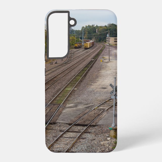 Jeff City Railroad Tracks Samsung Galaxy Case (Back)