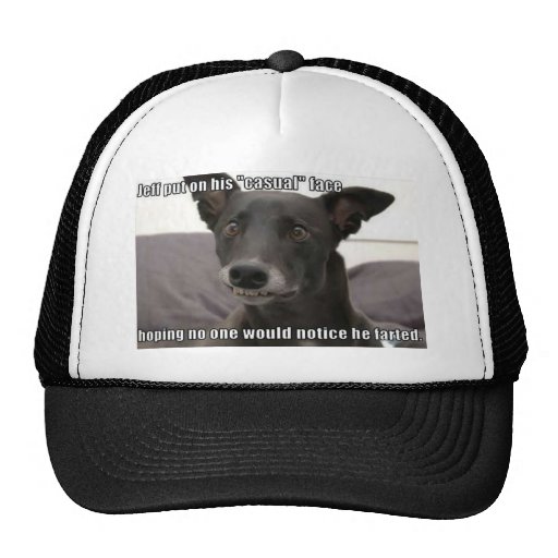 Jeff Put On His Casual Face Trucker Hat | Zazzle