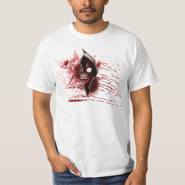 Jeff the Killer CreepyPasta T-Shirt (Front)