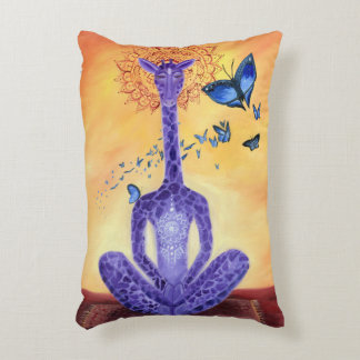 Jeff the Meditating Giraffe Decorative Pillow