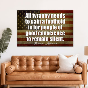 Jefferson: All tyranny needs... Poster