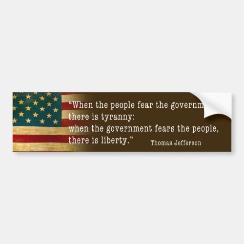 jefferson bumper sticker