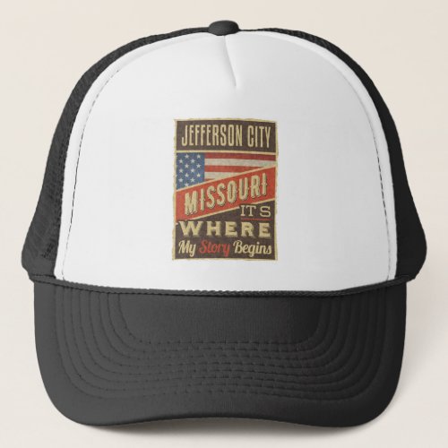 Jefferson City Missouri Trucker Hat