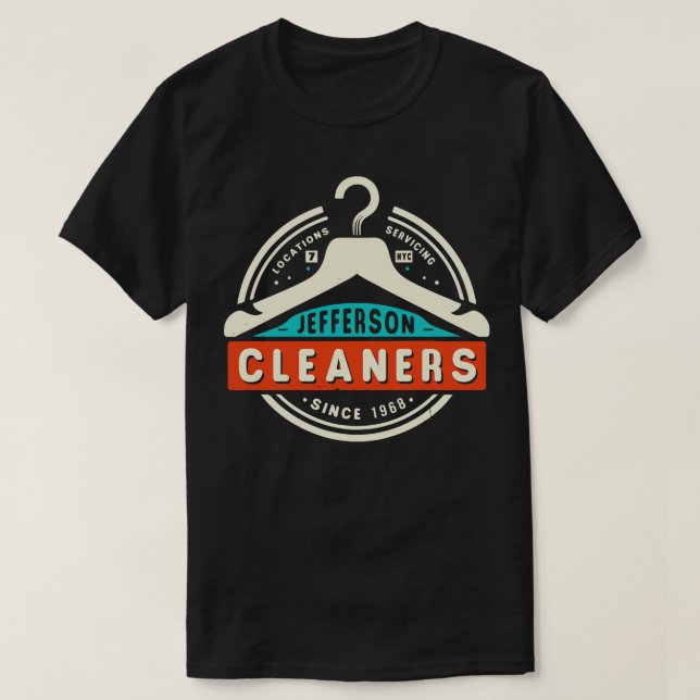 Jefferson Cleaners Servicing NYC Since 1968 T-Shirt (Design Front)