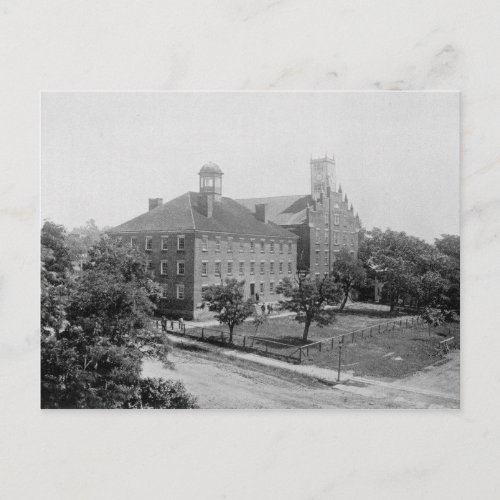 Jefferson College Canonsburg PA in 1860 Postcard