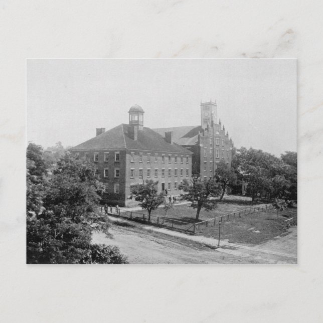 Jefferson College, Canonsburg, PA in 1860 Postcard (Front)