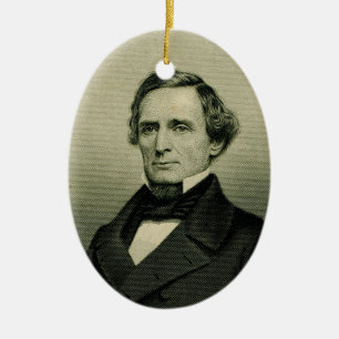 Jefferson Davis Ceramic Ornament