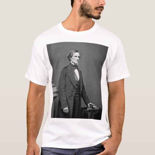 Jefferson Davis, President _War Image T-Shirt (Front)