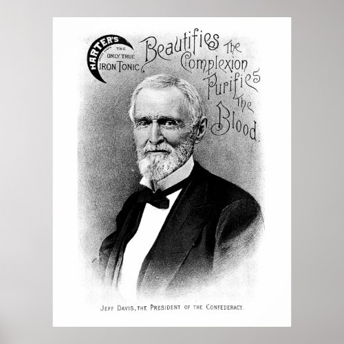 Jefferson Davis Vintage Advertisement Poster