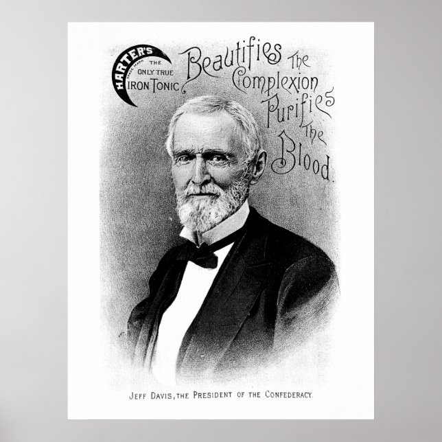 Jefferson Davis Vintage Advertisement Poster (Front)