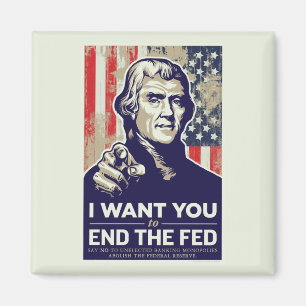 Jefferson End The Fed Magnet