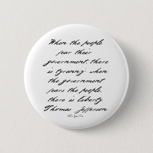 Jefferson Liberty Pinback Button