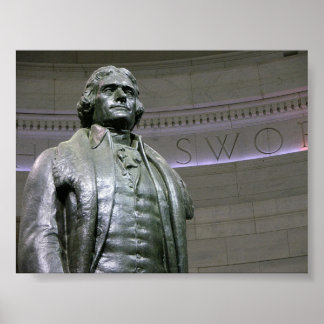 Jefferson memorial stststue poster