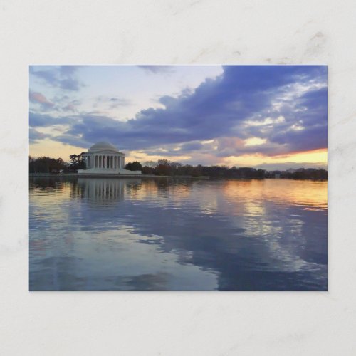 Jefferson Memorial Sunset Postcard