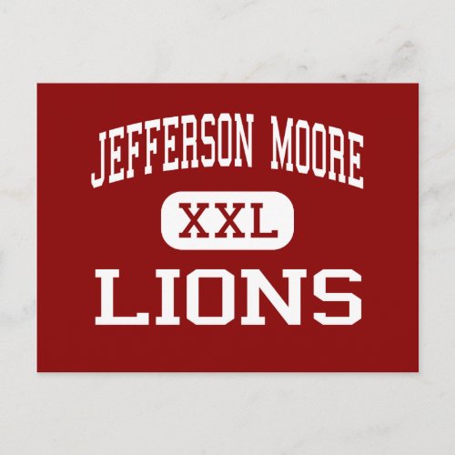 Jefferson Moore _ Lions _ High School _ Waco Texas Postcard
