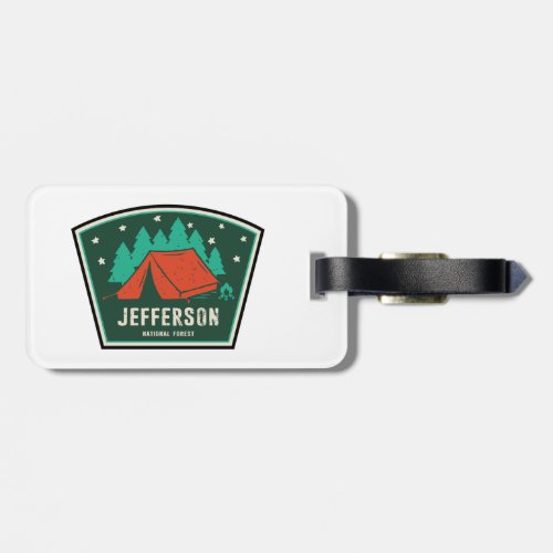 Jefferson National Forest Camping Luggage Tag