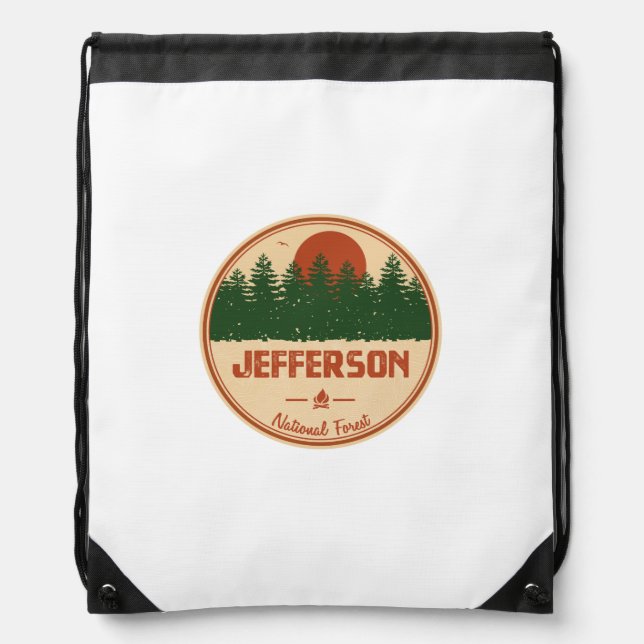 Jefferson National Forest Drawstring Bag (Front)