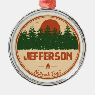 Jefferson National Forest Metal Ornament
