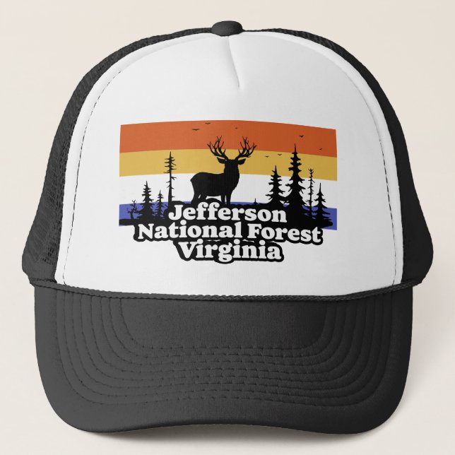 Jefferson National Forest Virginia Trucker Hat (Front)