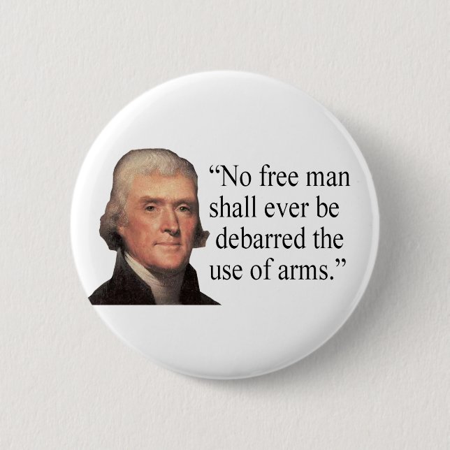 Jefferson Quote button (Front)