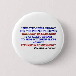 jefferson quote pinback button