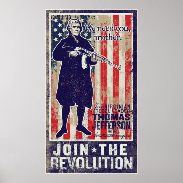 Jefferson Revolution Propaganda Print (Front)