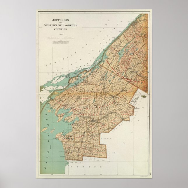 Jefferson, St Lawrence counties Poster (Front)