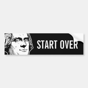 Jefferson Start Over Bumper Sticker