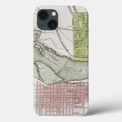 JEFFERSONVILLE INDIANA MAP iPhone 13 CASE